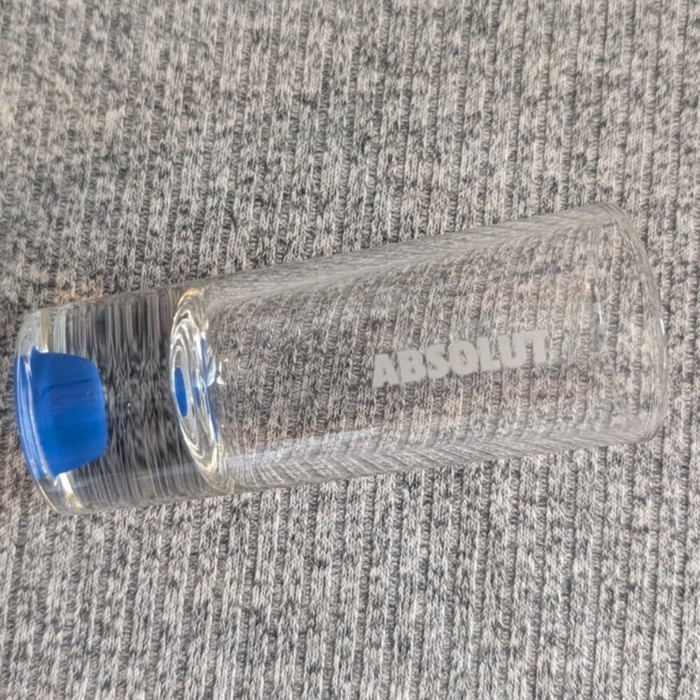 Absolut Vodka Branded 4" Shot Glass with Blue Dot Base
